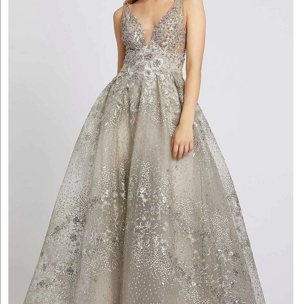 MacDuggal Ball Gown Size 4 “Sand” Color